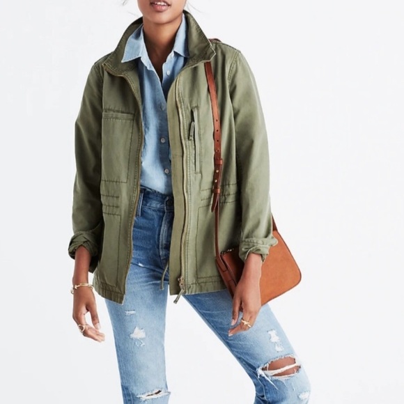 Madewell Jackets & Blazers - Madewell | Fleet Jacket Medium Olive Military Green